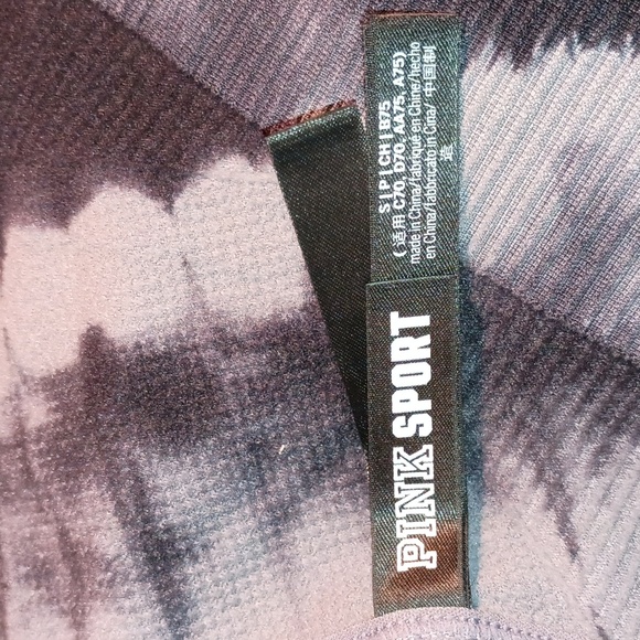 Victoria Secret Pink Sport bra Seamless lightly lined Small Tie-dye blac… - Picture 5 of 10